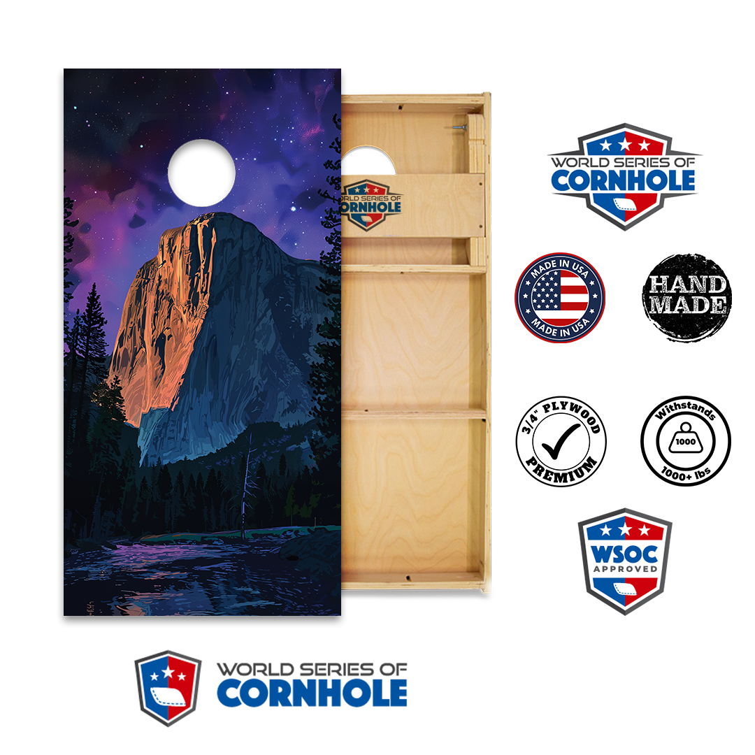 World Series of Cornhole Official 2' x 4' Professional Cornhole Board Runway 2402P - Yosemite National Park