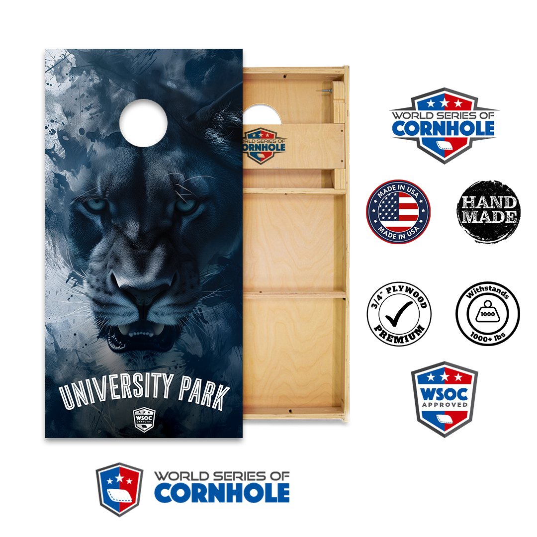 World Series of Cornhole Official 2' x 4' Professional Cornhole Board Runway 2402P - Penn State Nittany Lions