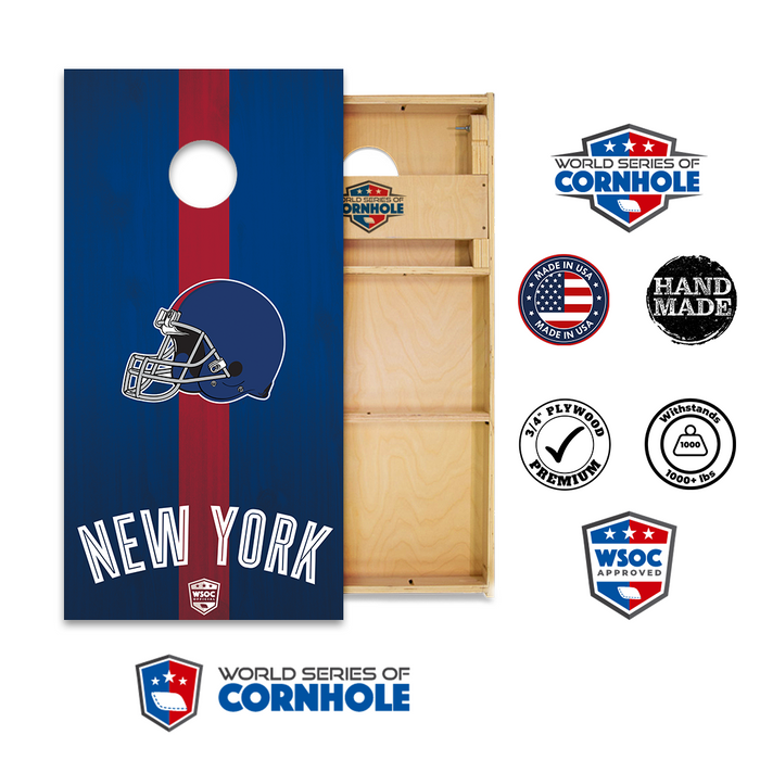 World Series of Cornhole Official 2' x 4' Professional Cornhole Board Runway 2402P - New York Giants
