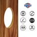 World Series of Cornhole Lightweight Cornhole Set - Acacia Woodgrain Boards with Red and Royal Blue Bags