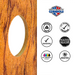 World Series of Cornhole Lightweight Cornhole Set - Tiger Woodgrain Boards with Red and Blue Bags