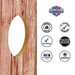 World Series of Cornhole Lightweight Cornhole Set - WSOC Weathered Woodgrain Boards with Red and Blue Bags