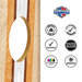 World Series of Cornhole Lightweight Cornhole Set - Retro Curved Wood Boards with Red and Royal Blue Bags