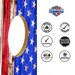 World Series of Cornhole Lightweight Cornhole Set - Regular American Flag Boards with Stars & Stripes Bags