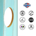 World Series of Cornhole Lightweight Cornhole Set - Coastal Wood Plank Boards with White and Turquoise Bags