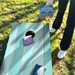 World Series of Cornhole Lightweight Cornhole Set - Coastal Wood Plank Boards with White and Turquoise Bags