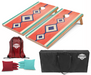 World Series of Cornhole Lightweight Cornhole Set - Hunter Surfboard Boards with Red and Teal Bags