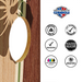 World Series of Cornhole Lightweight Cornhole Set - Hollis Surfboard Boards with Red and Royal Blue Bags