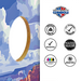 World Series of Cornhole Lightweight Cornhole Set - Bryce Canyon National Park Daytime Boards with Red and Royal Blue Bags