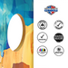 World Series of Cornhole Lightweight Cornhole Set - Capitol Reef National Park Daytime Boards with Red and Royal Blue Bags