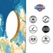 World Series of Cornhole Lightweight Cornhole Set - Glacier National Park Daytime Boards with Red and Royal Blue Bags