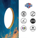 World Series of Cornhole Lightweight Cornhole Set - Gulf Shores National Park Daytime Boards with Red and Royal Blue Bags