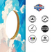 World Series of Cornhole Lightweight Cornhole Set - Mt. Olympus National Park Daytime Boards with Red and Royal Blue Bags