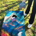 World Series of Cornhole Lightweight Cornhole Set - Mt. Olympus National Park Daytime Boards with Red and Royal Blue Bags