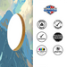 World Series of Cornhole Lightweight Cornhole Set - Rocky Mountain National Park Daytime Boards with Red and Royal Blue Bags