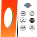 World Series of Cornhole Lightweight Cornhole Set - Retro Sasquatch Boards with Red and Royal Blue Bags