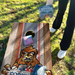 World Series of Cornhole Lightweight Cornhole Set - Animated Sasquatch Boards with Red and Royal Blue Bags