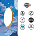 World Series of Cornhole Lightweight Cornhole Set - Crater Lake National Park Nighttime Boards with Red and Royal Blue Bags