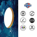 World Series of Cornhole Lightweight Cornhole Set - Dry Tortugas National Park Nighttime Boards with Red and Royal Blue Bags