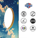 World Series of Cornhole Lightweight Cornhole Set - Grand Canyon National Park Nighttime Boards with Red and Royal Blue Bags