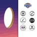 World Series of Cornhole Lightweight Cornhole Set - Great Smoky Mountains National Park Nighttime Boards with Red and Royal Blue Bags