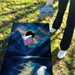 World Series of Cornhole Lightweight Cornhole Set - Kenai Fjords National Park Nighttime Boards with Red and Royal Blue Bags