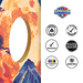 World Series of Cornhole Lightweight Cornhole Set - Mt. Olympus National Park Nighttime Boards with Red and Royal Blue Bags