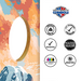 World Series of Cornhole Lightweight Cornhole Set - Mt. Rainier National Park Nighttime Boards with Red and Royal Blue Bags