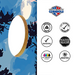 World Series of Cornhole Lightweight Cornhole Set - Shenandoah National Park Nighttime Boards with Red and Royal Blue Bags