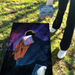 World Series of Cornhole Lightweight Cornhole Set - Yosemite National Park Nighttime Boards with Red and Royal Blue Bags