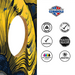 World Series of Cornhole Lightweight Cornhole Set - Los Angeles Rams Boards with Yellow and Royal Blue Bags