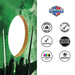 World Series of Cornhole Lightweight Cornhole Set - New York Jets Boards with White and Kelly Green Bags