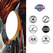 World Series of Cornhole Lightweight Cornhole Set - Denver Broncos Boards with Orange and Navy Blue Bags