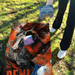 World Series of Cornhole Lightweight Cornhole Set - Denver Broncos Boards with Orange and Navy Blue Bags