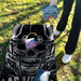 World Series of Cornhole Lightweight Cornhole Set - Las Vegas Raider Boards with Gray and Black Bags