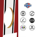 World Series of Cornhole Lightweight Cornhole Set - Indiana Hoosiers Boards with Red and White Bags