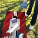 World Series of Cornhole Lightweight Cornhole Set - Indiana Hoosiers Boards with Red and White Bags