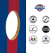 World Series of Cornhole Lightweight Cornhole Set - New York Giants Boards with Red and Royal Blue Bags