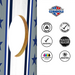 World Series of Cornhole Lightweight Cornhole Set - Dallas Cowboys Boards with White and Royal Blue Bags