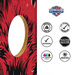 World Series of Cornhole Lightweight Cornhole Set - Arkansas Razorbacks Boards with Red and White Bags