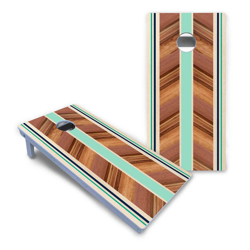 World Series of Cornhole Board Official All-Weather - Chevron Elin Surf Board