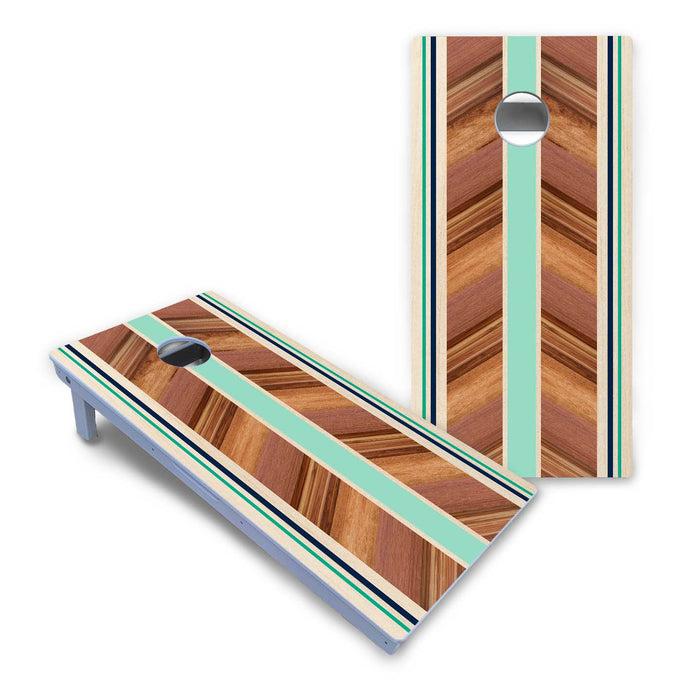 World Series of Cornhole Board Official All-Weather - Chevron Elin Surf Board