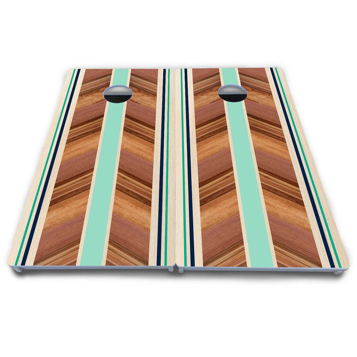 World Series of Cornhole Board Official All-Weather - Chevron Elin Surf Board