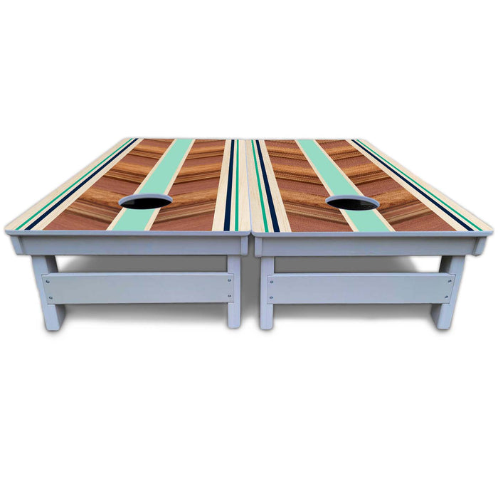 World Series of Cornhole Board Official All-Weather - Chevron Elin Surf Board