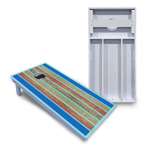 World Series of Cornhole Board Official All-Weather - Blue Painted Wood