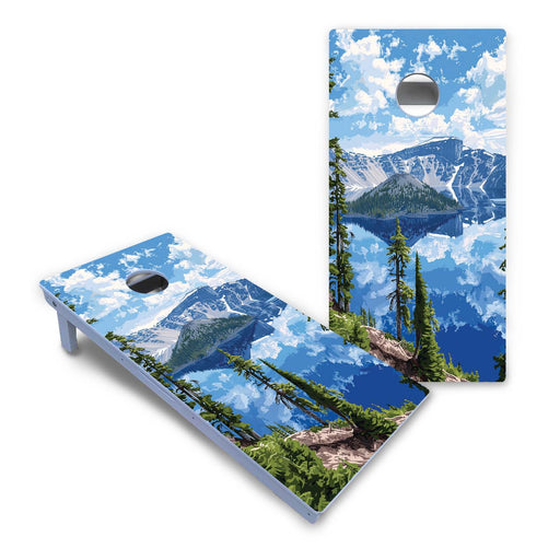World Series of Cornhole Board Official All-Weather - Crater Lake