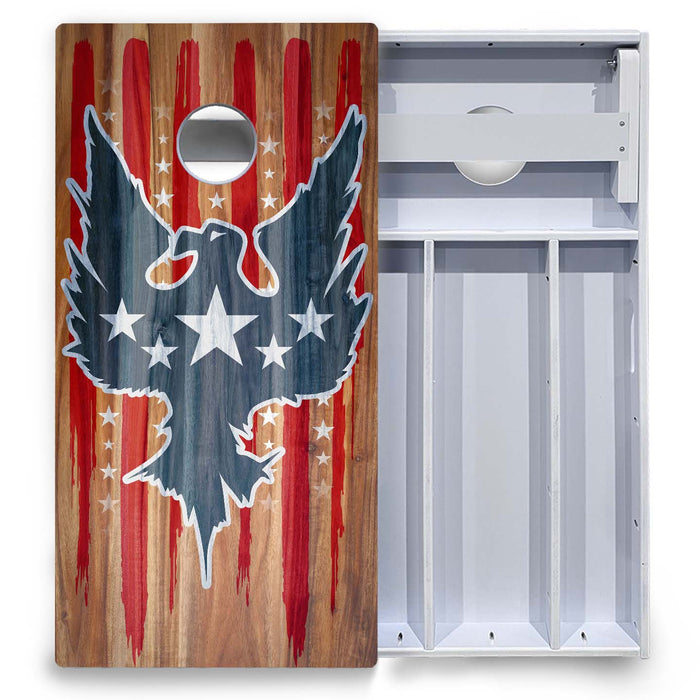 World Series of Cornhole Board Official All-Weather - Patriotic Eagle
