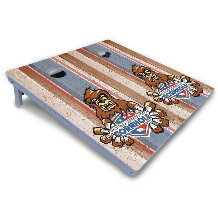 World Series of Cornhole Board Official All-Weather - Sasquatch Animated