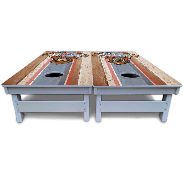World Series of Cornhole Board Official All-Weather - Sasquatch Animated