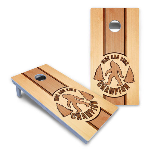 World Series of Cornhole Board Official All-Weather - Sasquatch Hide and Seek